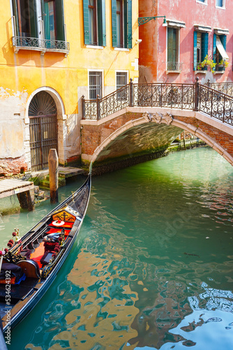 A canal bridge in Venice, Italy