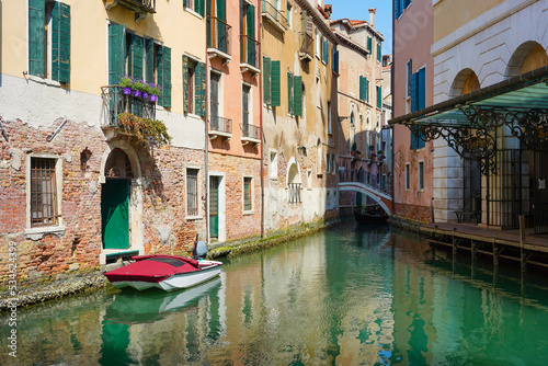 Traditional canals in the Italian city of Venice