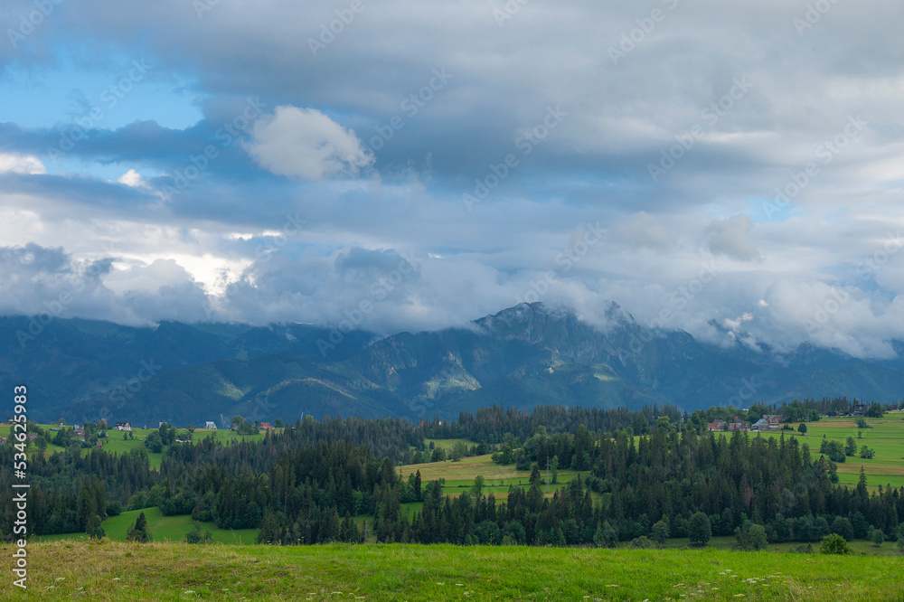 Tatra mountains in clouds Tatra mountains in clouds