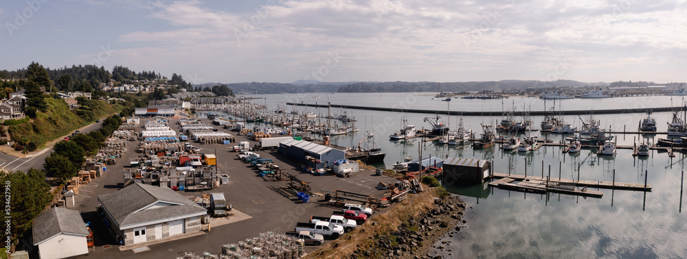 The wharf in Newport, Oregon.