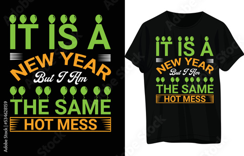  Happy New Year T-Shirt Design