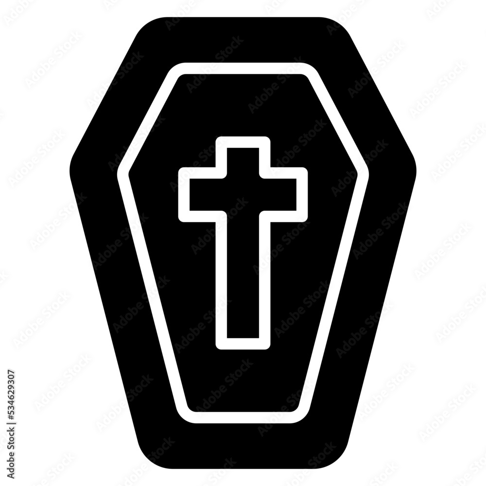 Obraz premium Coffin Icon