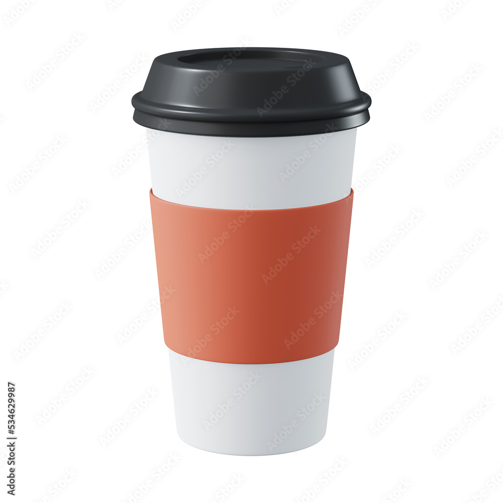 3d render of a coffee cup isolated on white 3d render of a coffee cup isolated on white