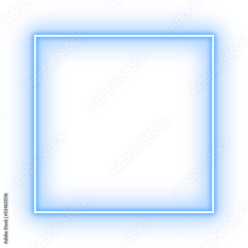 Square neon frame