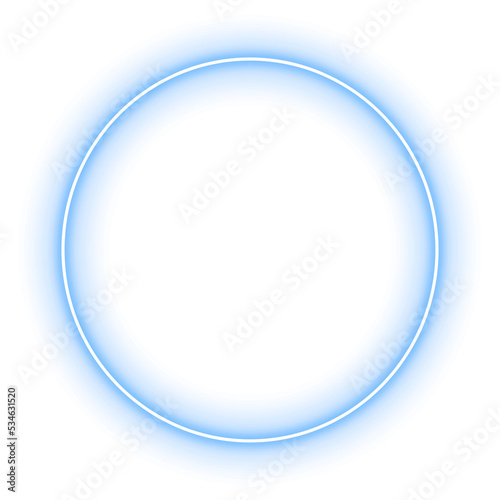 neon circle frame photo