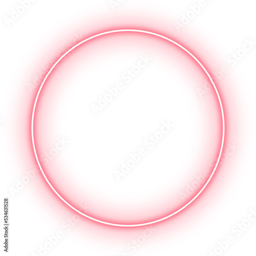 neon circle frame