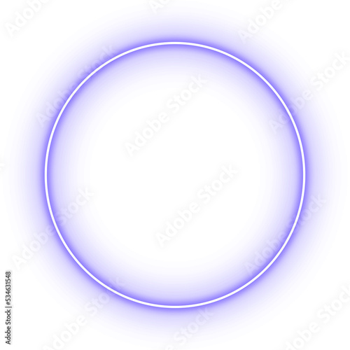 neon circle frame