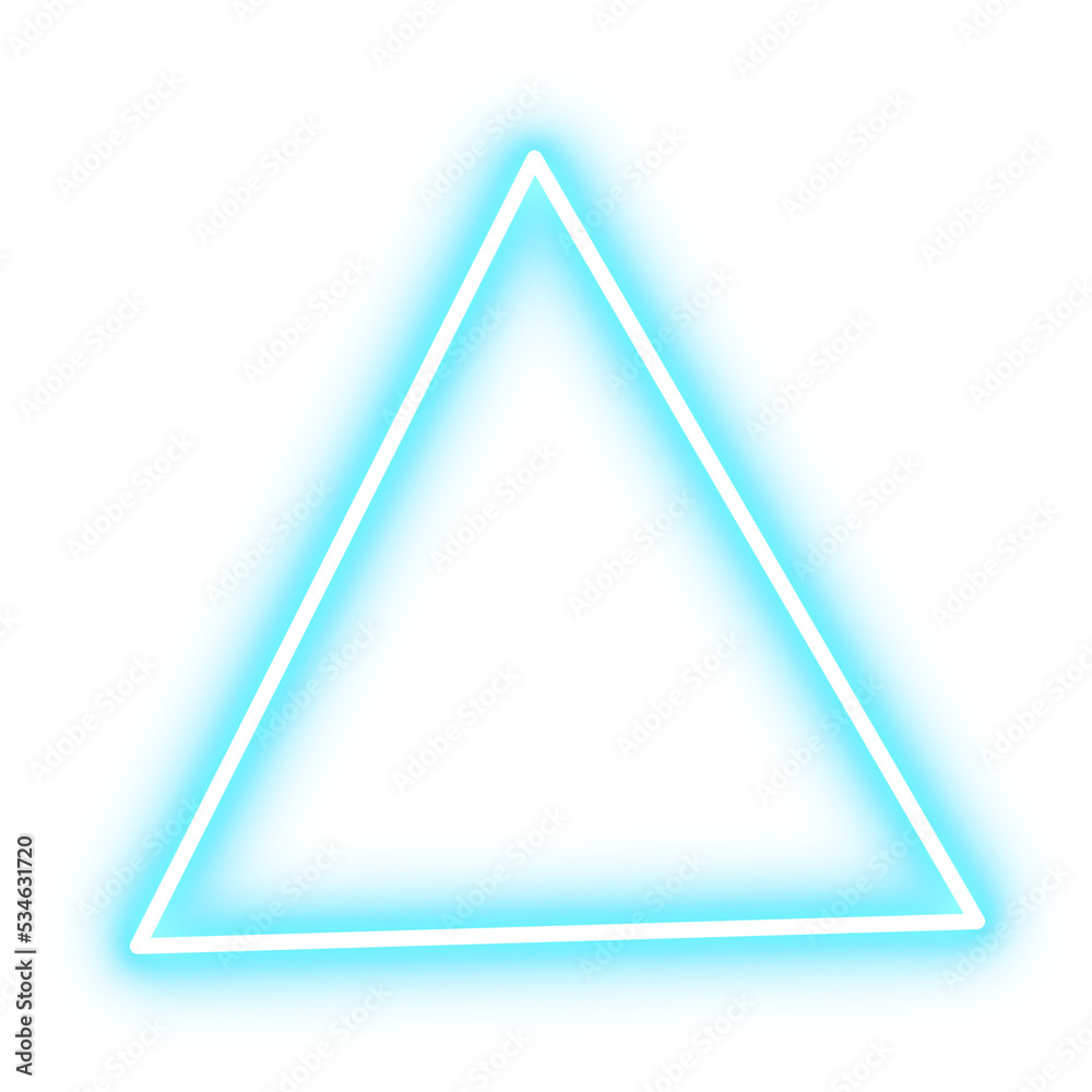 blue neon triangle blue neon triangle