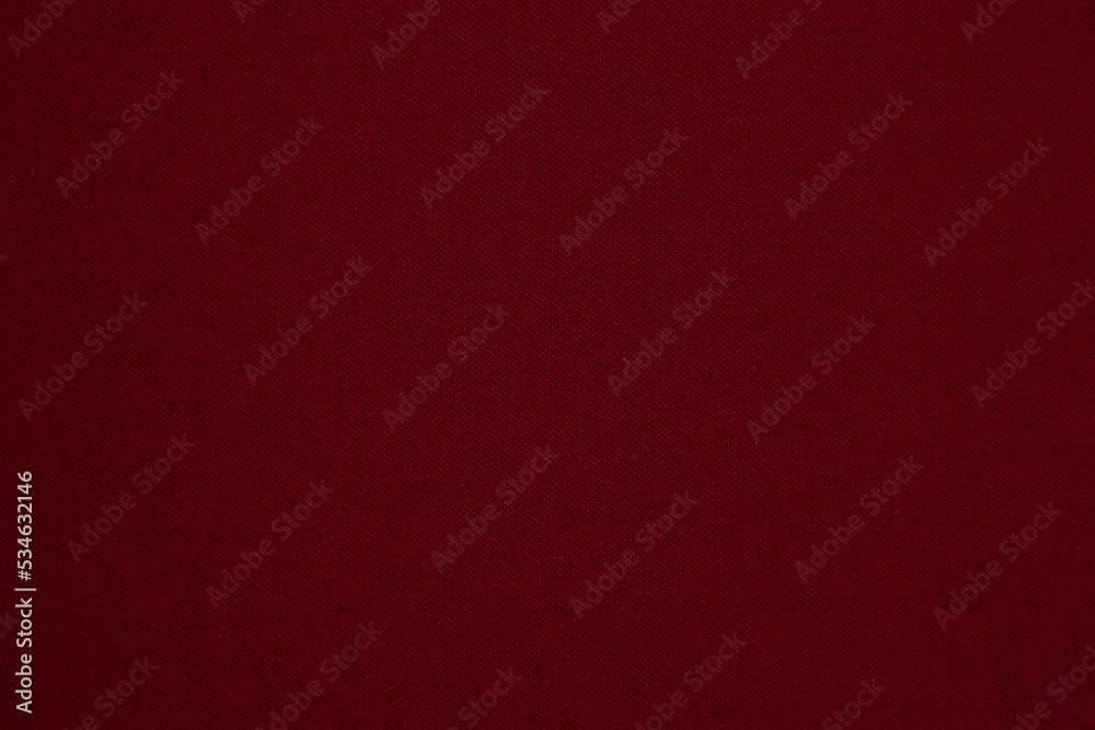 Close up of Dark red colour cotton fabric tartare background Close up of Dark red colour cotton fabric tartare background