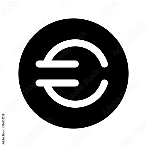 currency icon, on a white background.