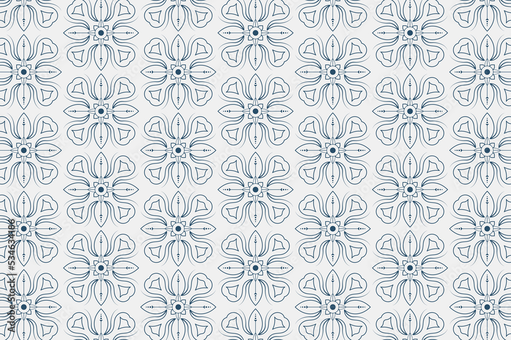 Abstract geometric vector seamless pattern. Repeating geometric shapes.