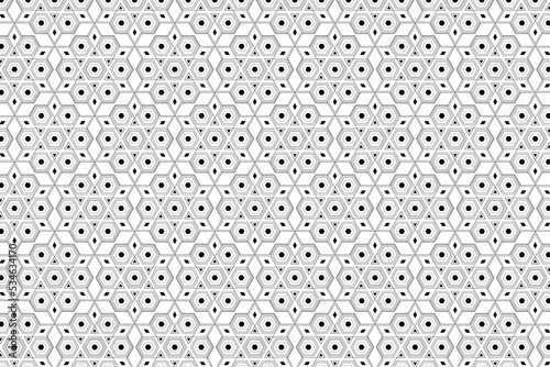 Abstract geometric vector seamless pattern. Repeating geometric shapes.