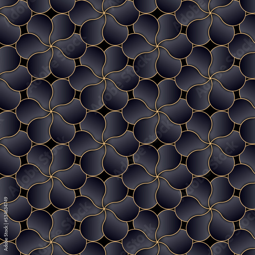 Abstract geometric vector seamless pattern. Repeating geometric shapes.