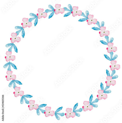 wreath- watercolor- floral- flower- nature- frame- vintage- decoration- bouquet- invitation- rose- hand- summer- leaf- wedding- card- spring- green- garden- romantic  © Maggieway