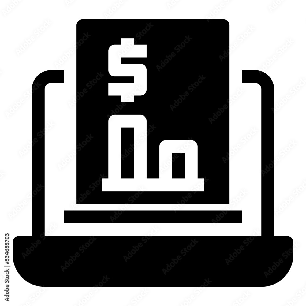 Analytics Icon Glyph