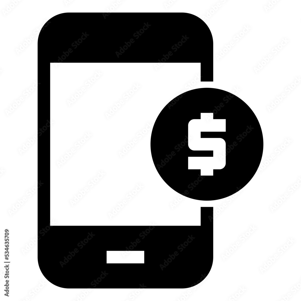 Finance Chat App Icon Glyph Finance Chat App Icon Glyph
