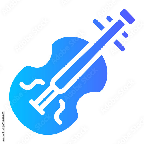 violin gradient icon