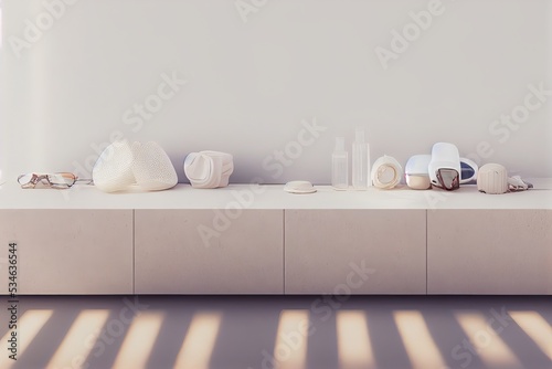 Low furniture with diverse ...