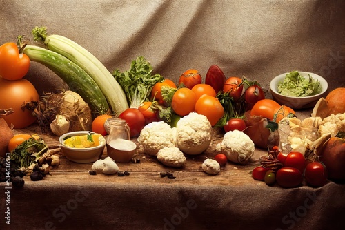 Vegetables background