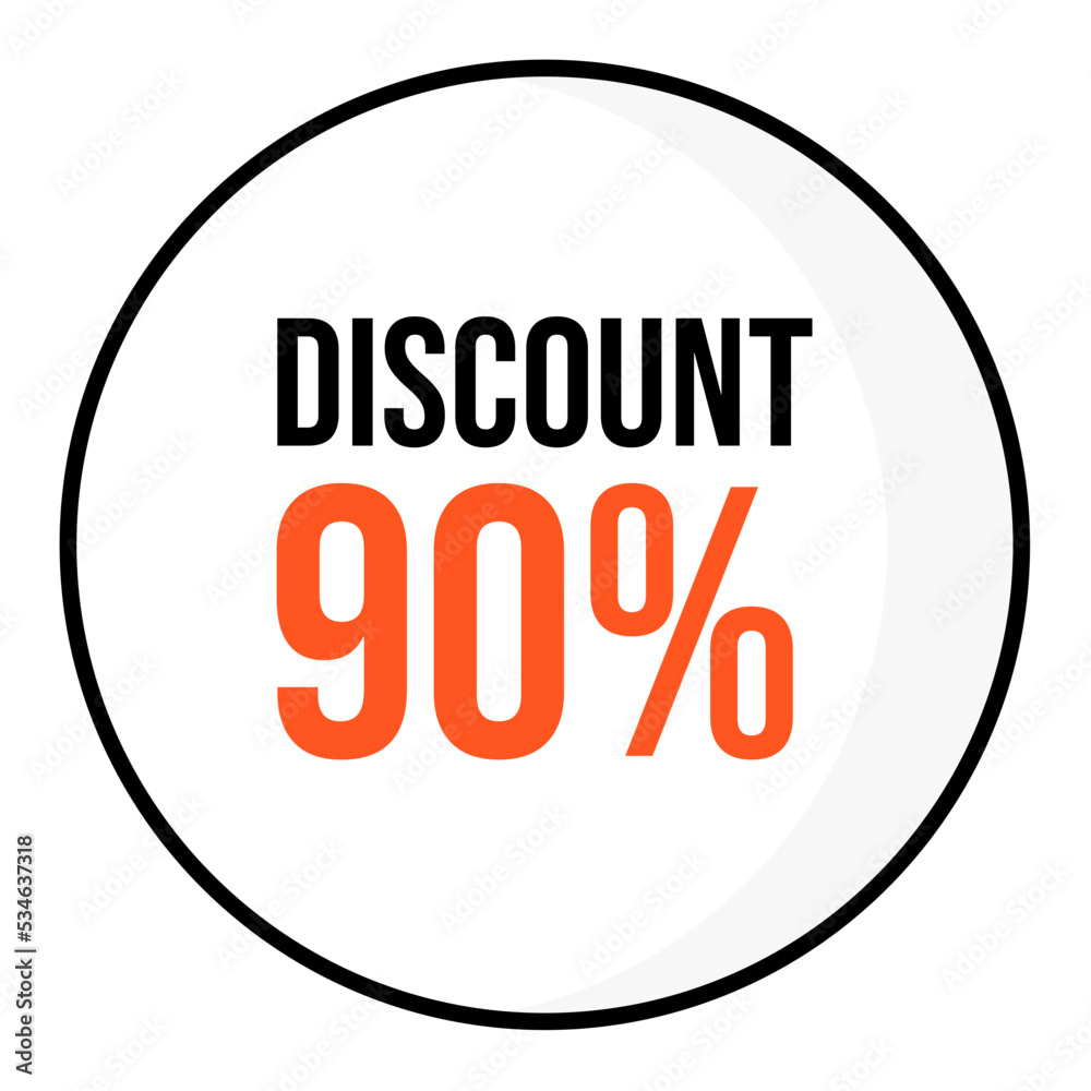 discount 90% icon discount 90% icon
