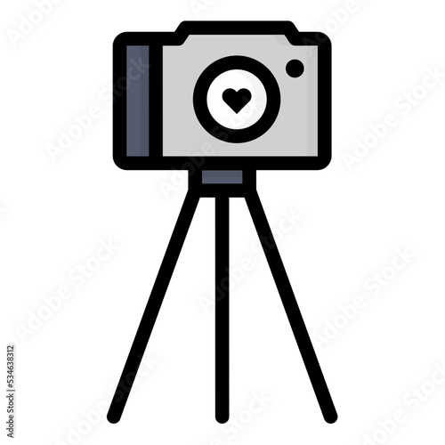 wedding photoshoot icon outline color