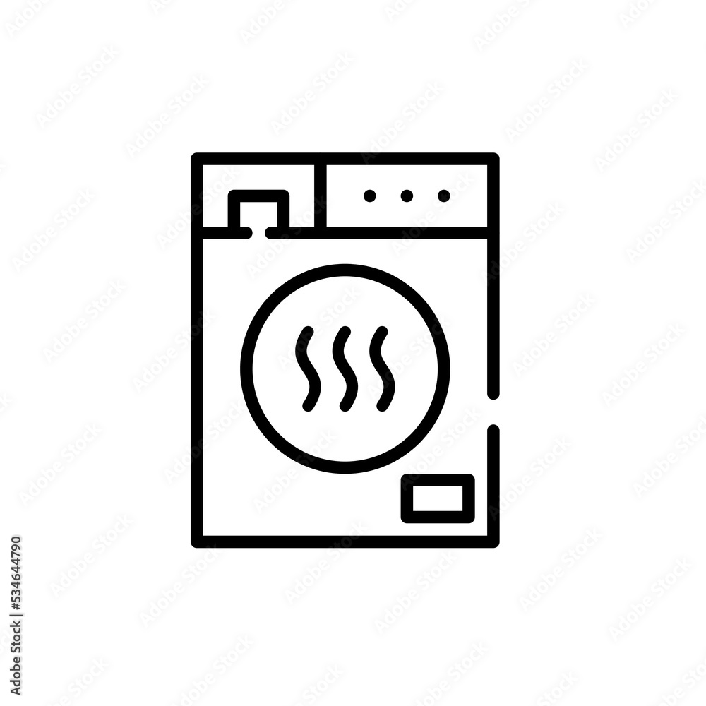 Drying machine icon. Pixel perfect, editable stroke line icon Drying machine icon. Pixel perfect, editable stroke line icon