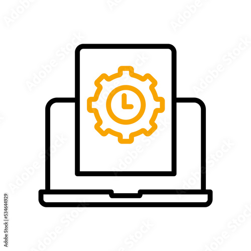 Server customization and configuration line icon. Simple element illustration. Server customization and configuration concept outline symbol design.