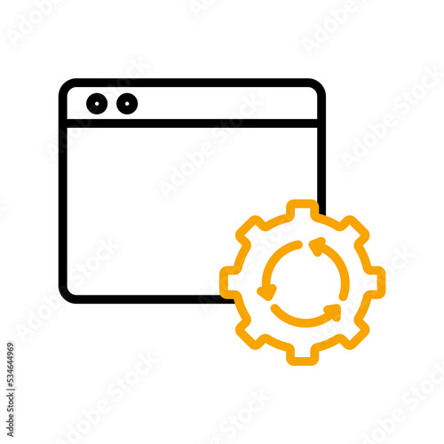 setting parameters icon. Simple element illustration. setting parameters concept outline symbol design.