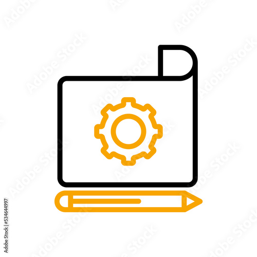 Prototyping icon. Simple element illustration. Prototyping concept outline symbol design.