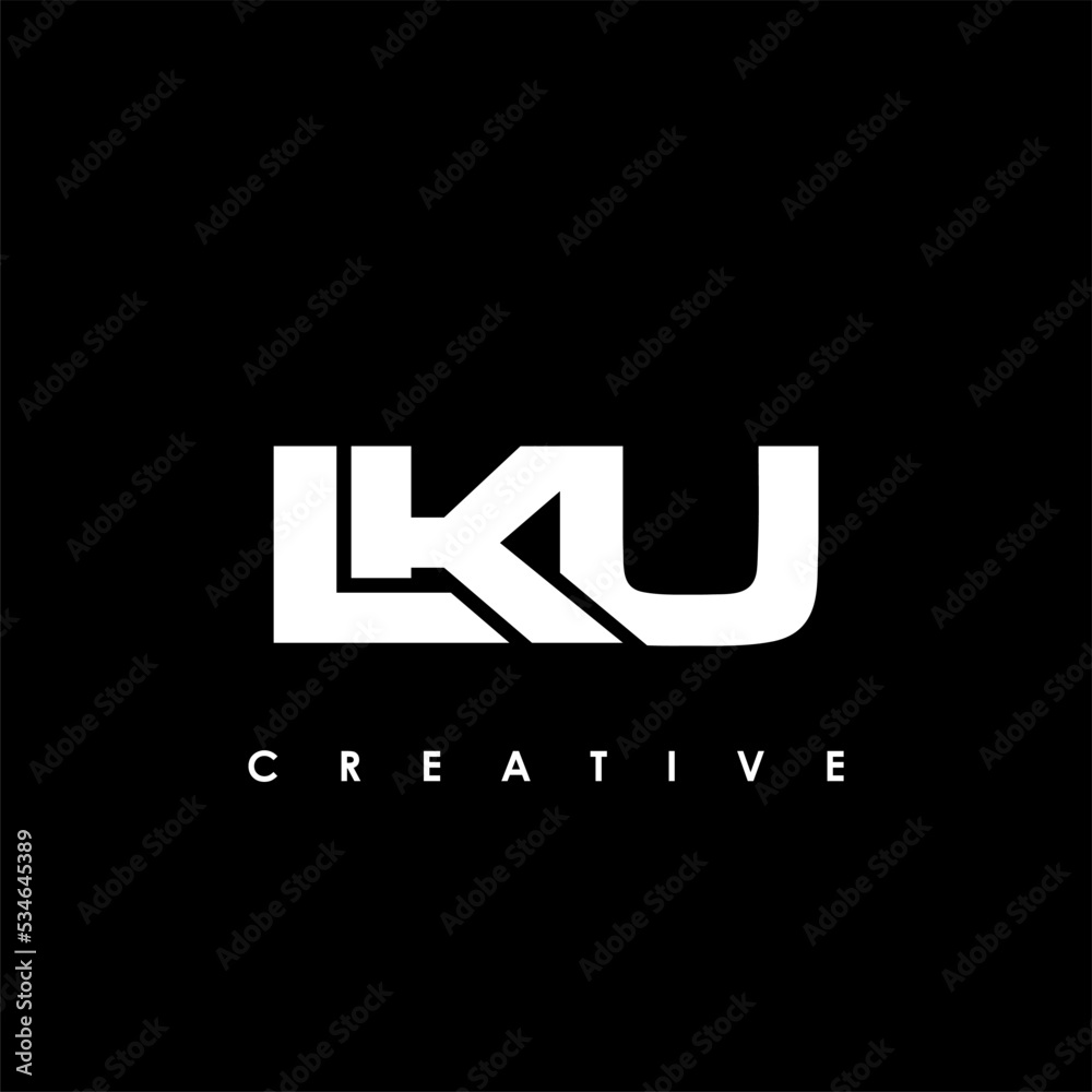 LKU Letter Initial Logo Design Template Vector Illustration LKU Letter Initial Logo Design Template Vector Illustration