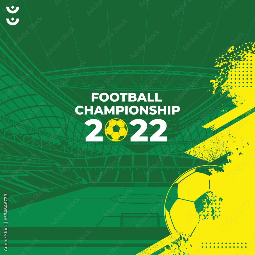 Premium Vector  Football qatar 2022 tournament background vector