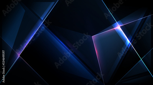 blue abstract ,background polygon elegant background and banner business  product present