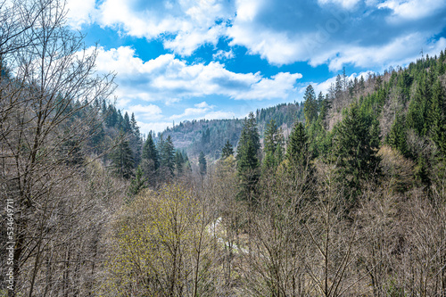 Hiking in the nature reserve Hölle in Bavaria