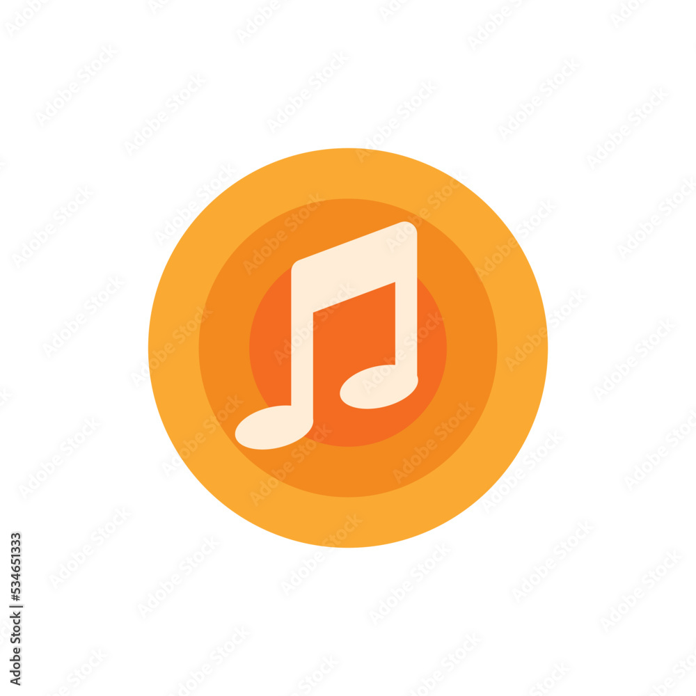 music icon , note icon vector