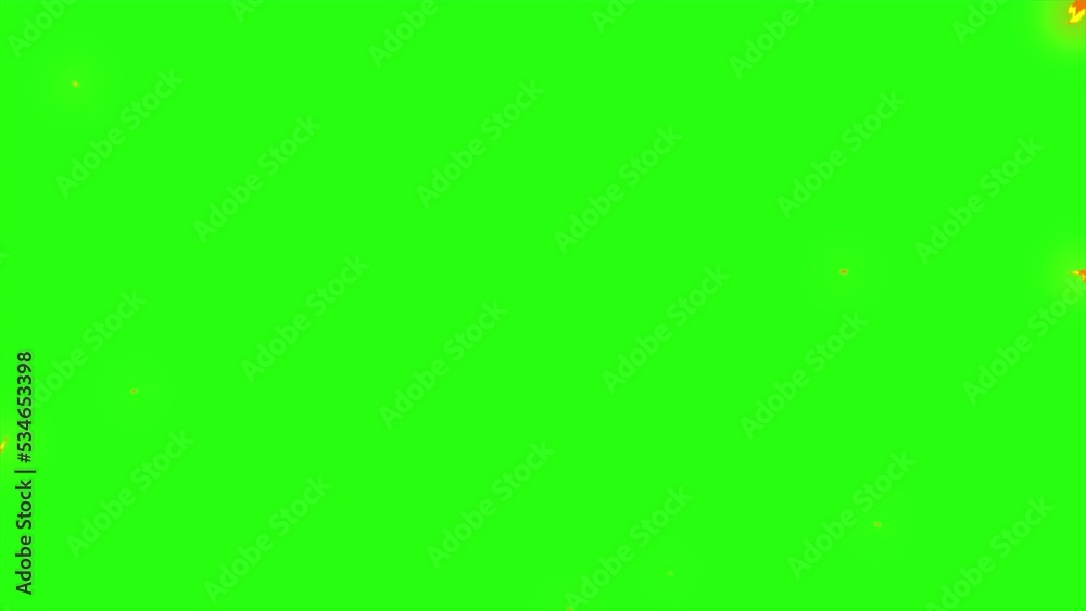 Loop animation fire on green screen background Loop animation fire on green screen background