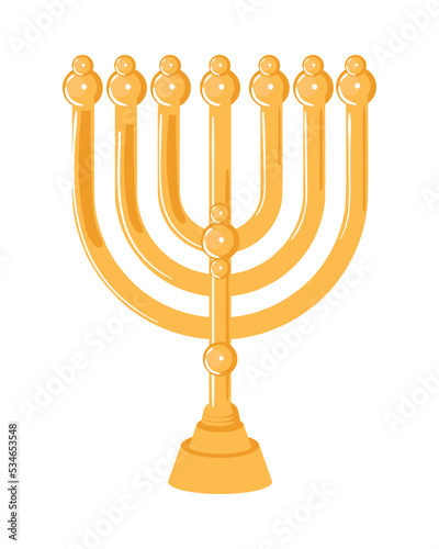 hanukkah gold menorah