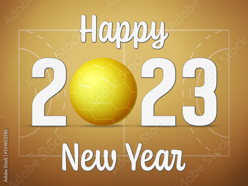 Happy new 2023 handball