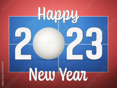 Happy new 2023 table tennis