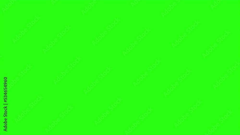 Loop animation smoke on green screen background