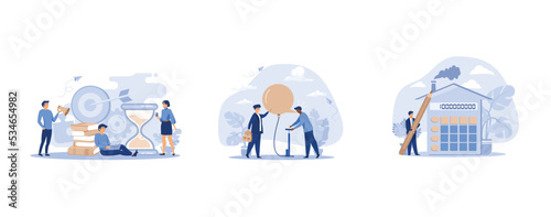 Symbol of teamwork, cooperation, partnership, business promotion and development, Inequality and injustice or racist and unequal for people of color or black people concept, House mortgage calculation