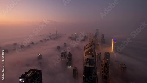 Dubai Foggy morning