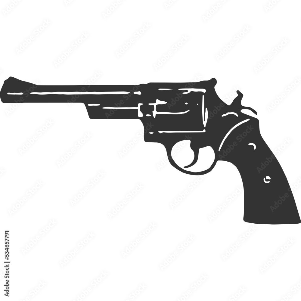 Gun Vintage Illustration Vector
