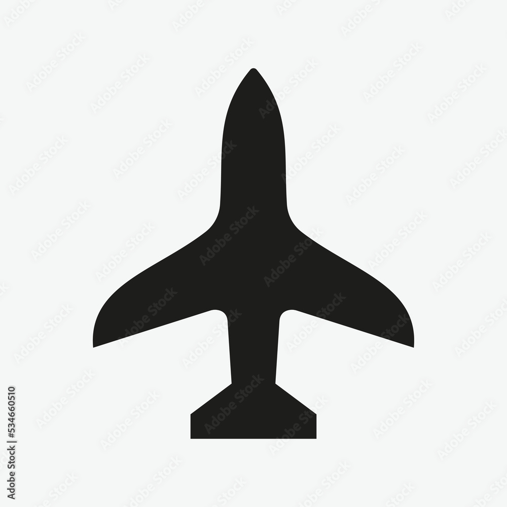 Airplane Icon Vector Template For Web, Computer And Mobile App Airplane Icon Vector Template For Web, Computer And Mobile App