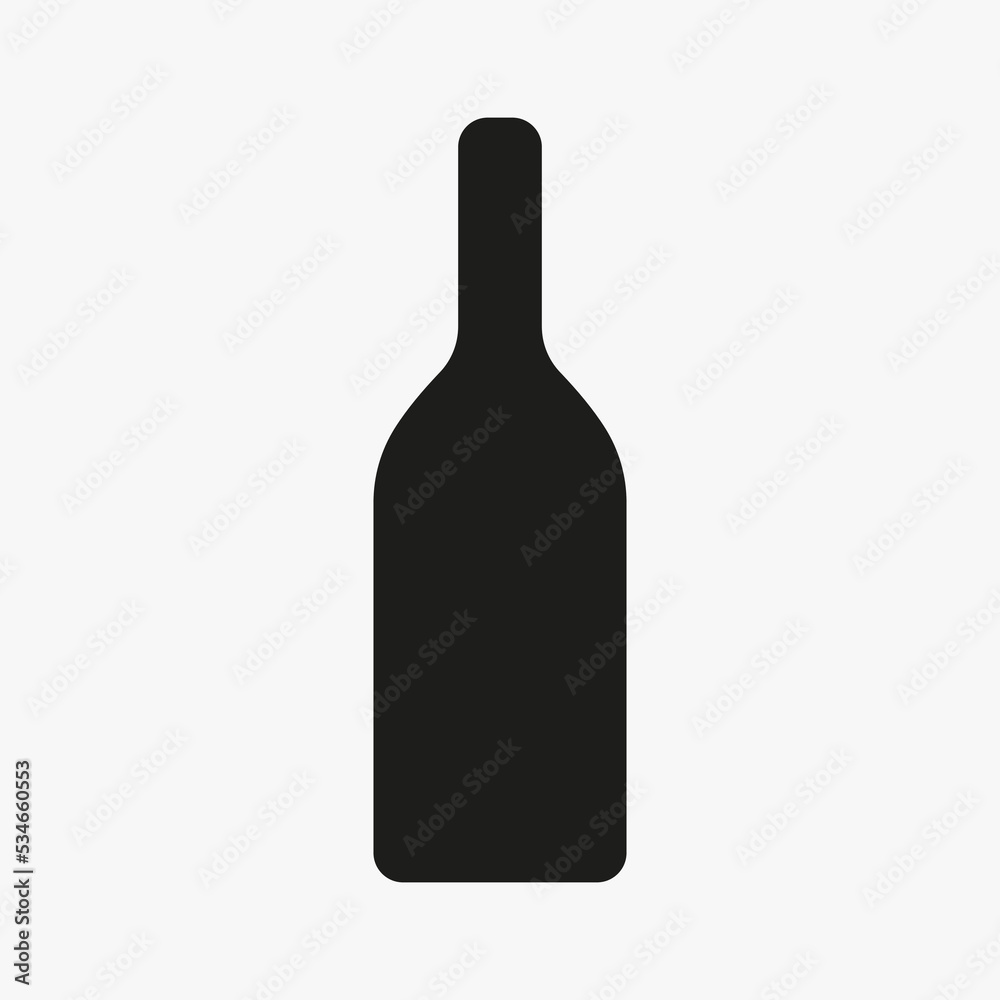 Wine Bottle Icon Vector Template For Web, Computer And Mobile App Wine Bottle Icon Vector Template For Web, Computer And Mobile App