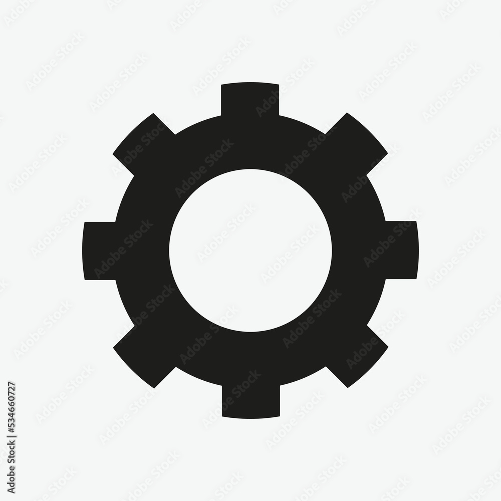 Gear Icon Vector Template For Web, Computer And Mobile App Gear Icon Vector Template For Web, Computer And Mobile App