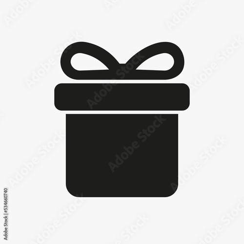 Gift Box Icon Vector Template For Web, Computer And Mobile App