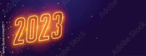 neon style 2023 text for new year occasion wallpaper