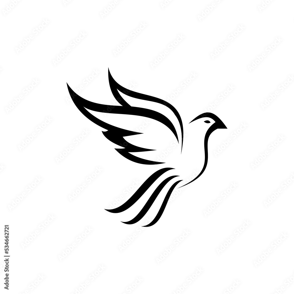 Dove bird logo Dove bird logo