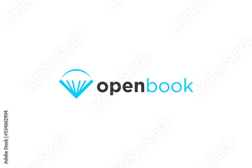 Book school logo design learning knowledge icon symbol reading library 