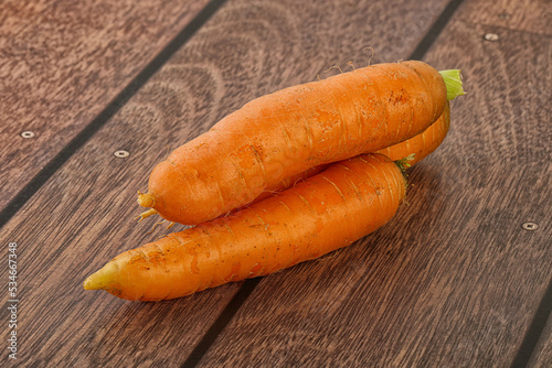 Yoiung natural organic carrot heap